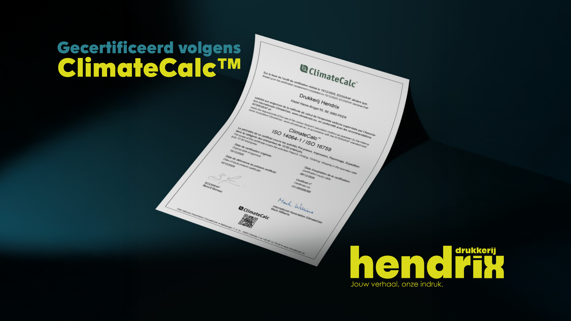 Climate calc certificaat 2 1